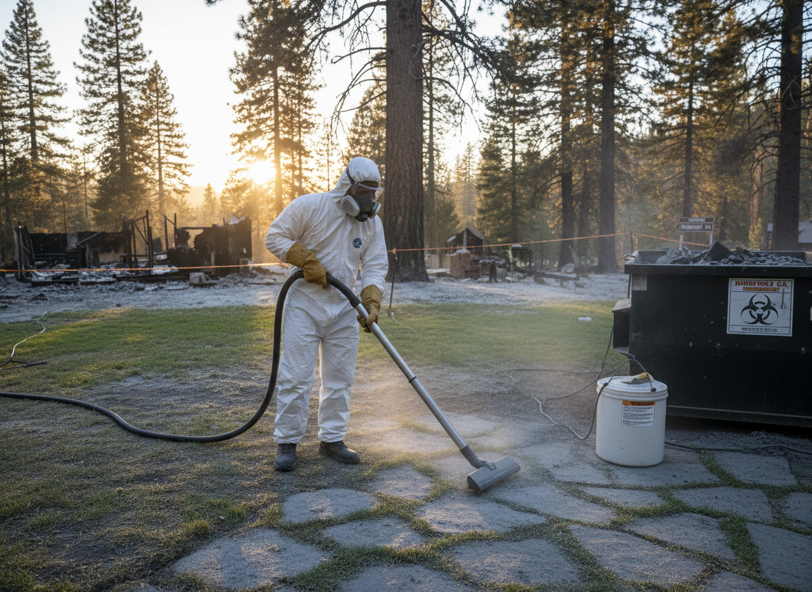 Safely Clearing Ash From Yards in Rimforest Without Spreading Contaminants