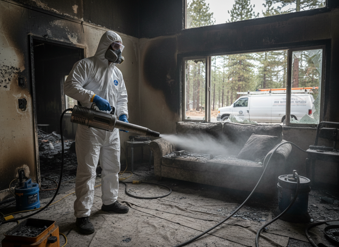 Odor removal after fire in Rimforest