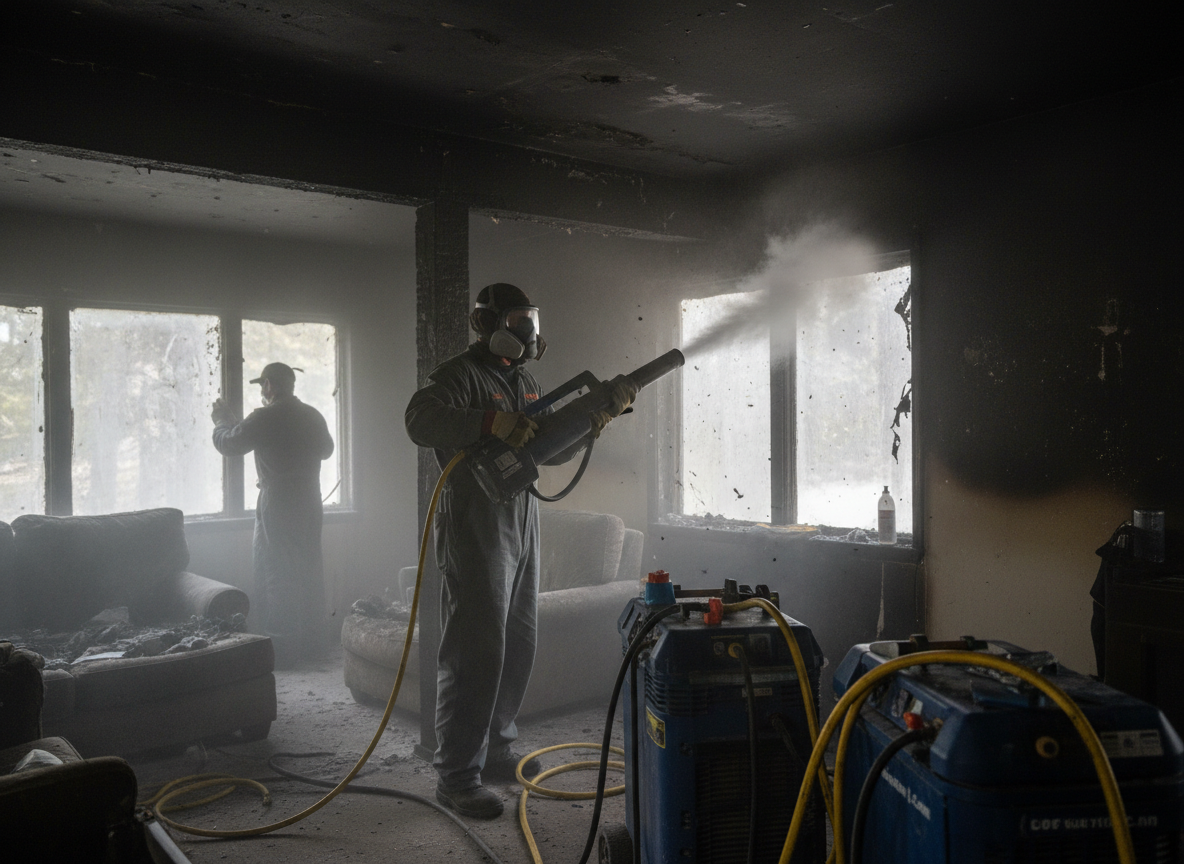 Smoke damage restoration in Rimforest